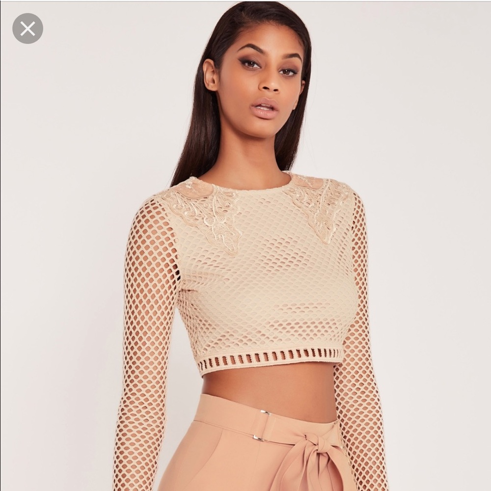Nude Crop Top